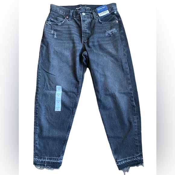 Old Navy Denim - NWT Old Navy Women’s Black Slouchy Taper Jeans Size 4